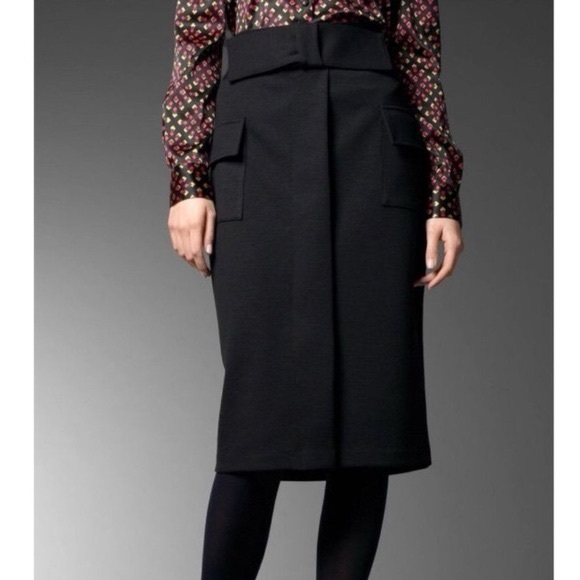 Diane Von Furstenberg Dresses & Skirts - DIANE von FURSTENBERG Black Wool Pencil Skirt With Bow Detail & Pockets 🖤
